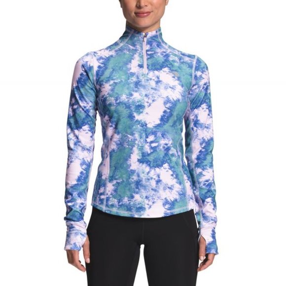 The North Face Tops - The North Face Printed Winter Warm Essential Quarter Zip NWT